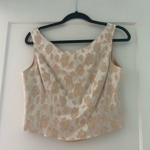Vintage Champagne Corset Size M